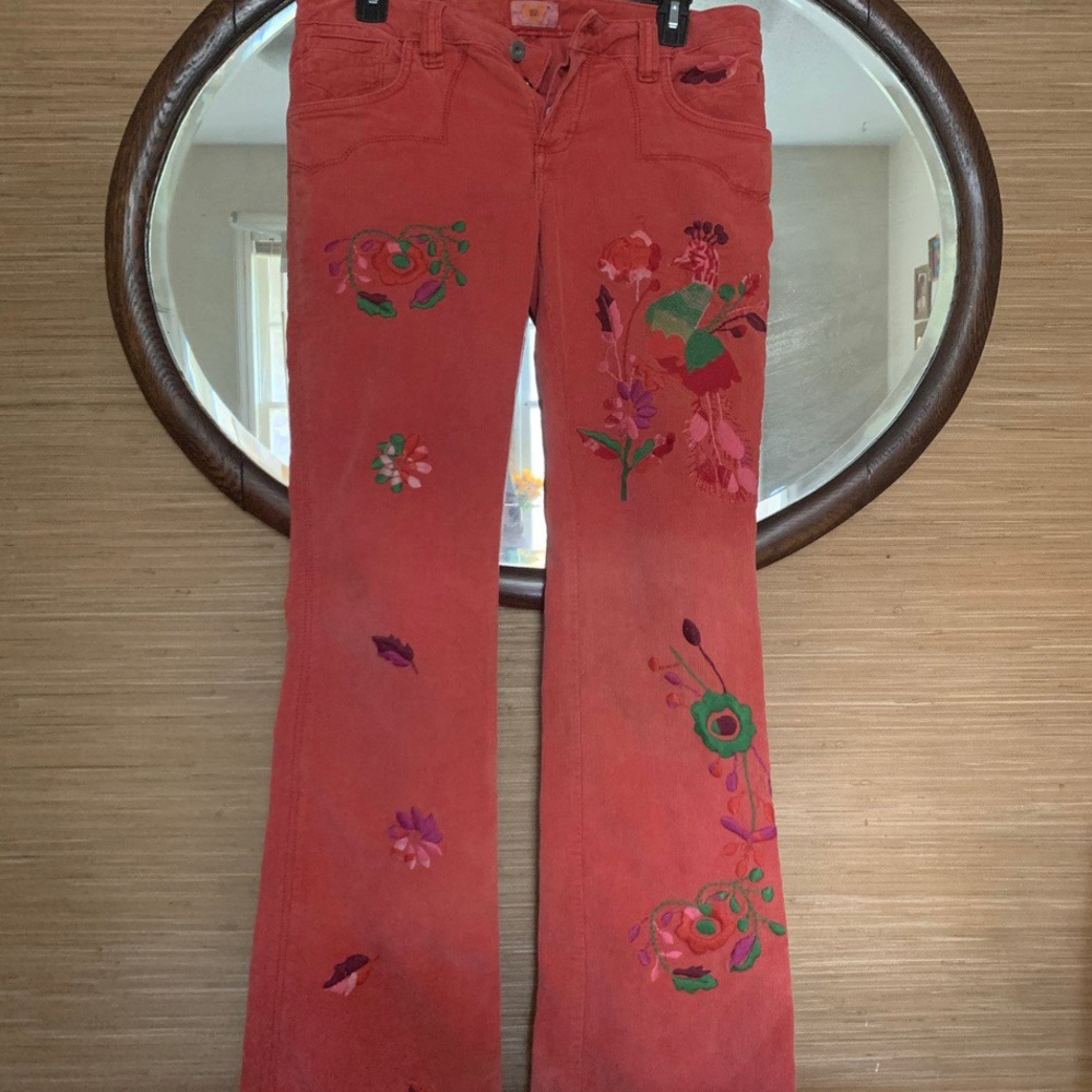 Antik Denim Embroidered Corduroys